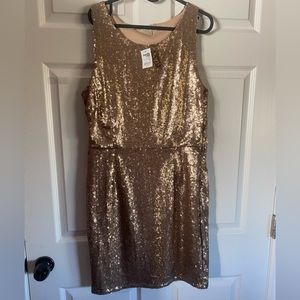 Gold sequence Charlotte Russe party dress in the size XL
